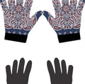 Blue // Red Paisley Glove