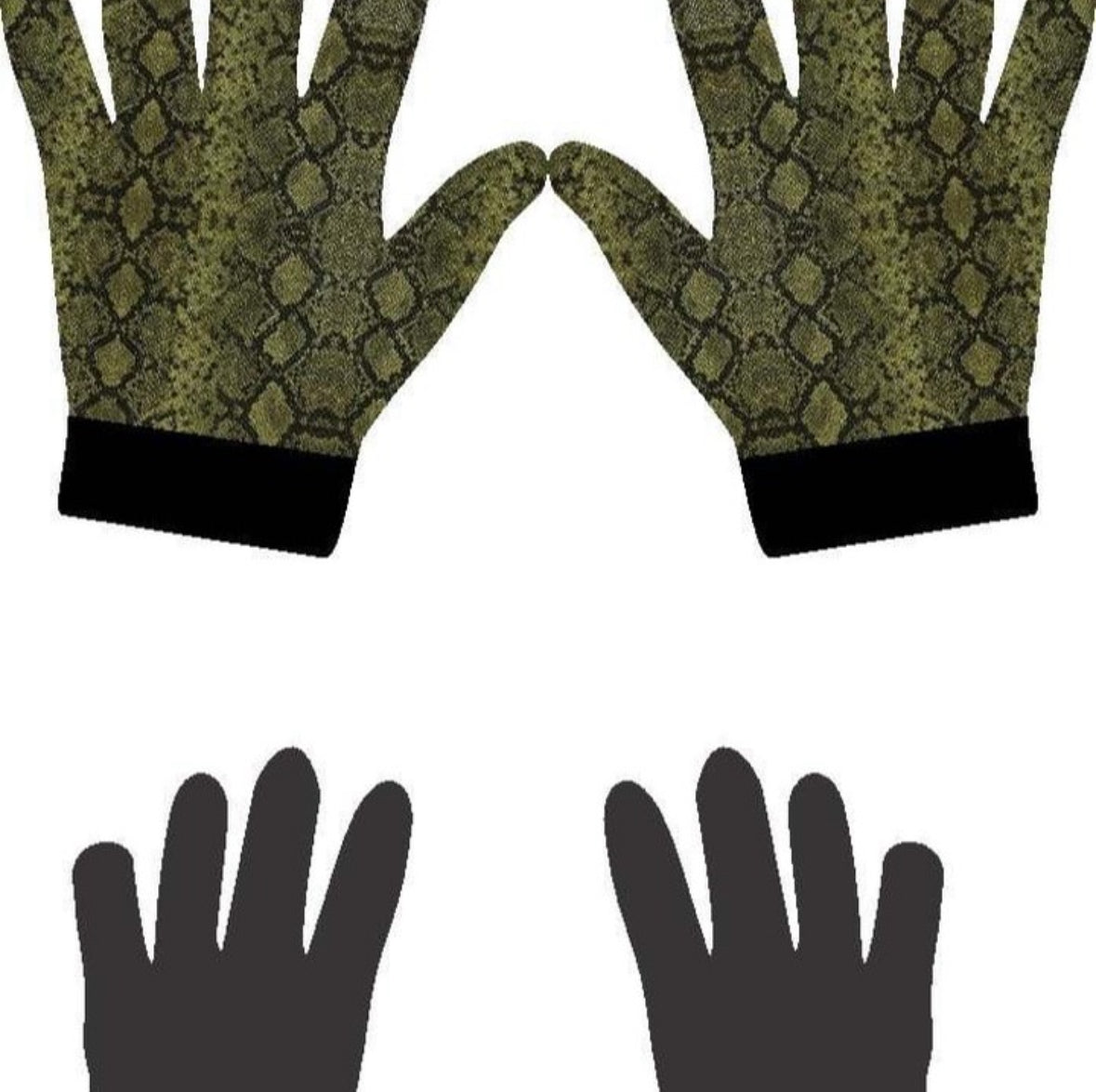 Green Snakeskin Glove